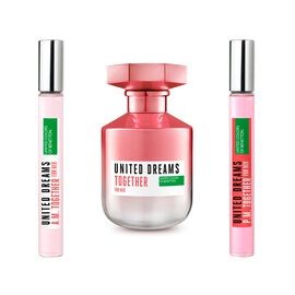 UNITED DREAMS TOGETHER FOR HER, EDT 80ML + BOOSTERS 2X10ML