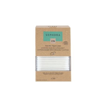 COTTON SWABS WITH ORGANIC COTTON (BASTONCILLOS DE ALGODÓN)