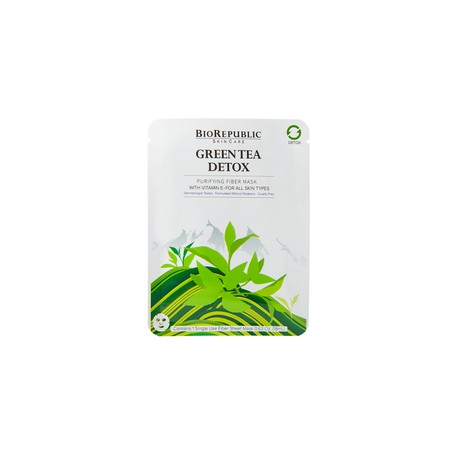 GREEN TEA DETOX PURIFYING FIBER MASK (MASCARILLA PARA ROSTRO)