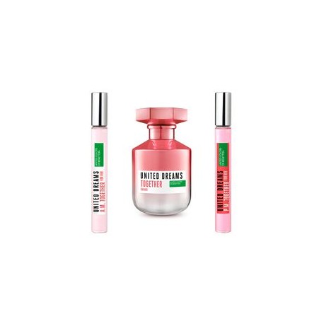 UNITED DREAMS TOGETHER FOR HER, EDT 80ML + BOOSTERS 2X10ML