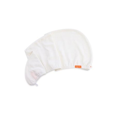 AQUIS PRIME LISSE HAIR TURBAN WHITE (TOALLA PARA EL CABELLO)